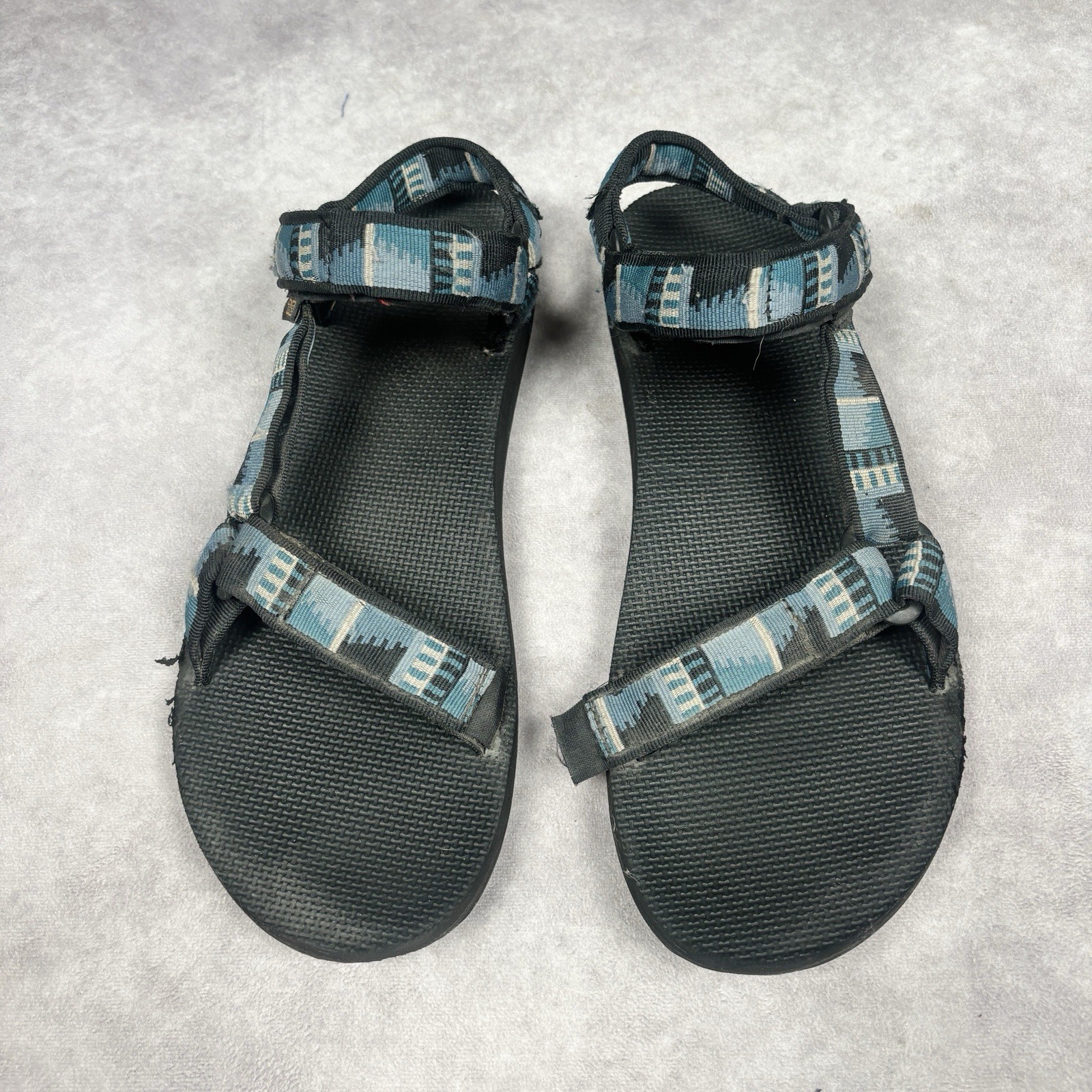 Lot of 2 Teva Men’s Original Universal Blue Red Green Hiking Sandals Sz 13