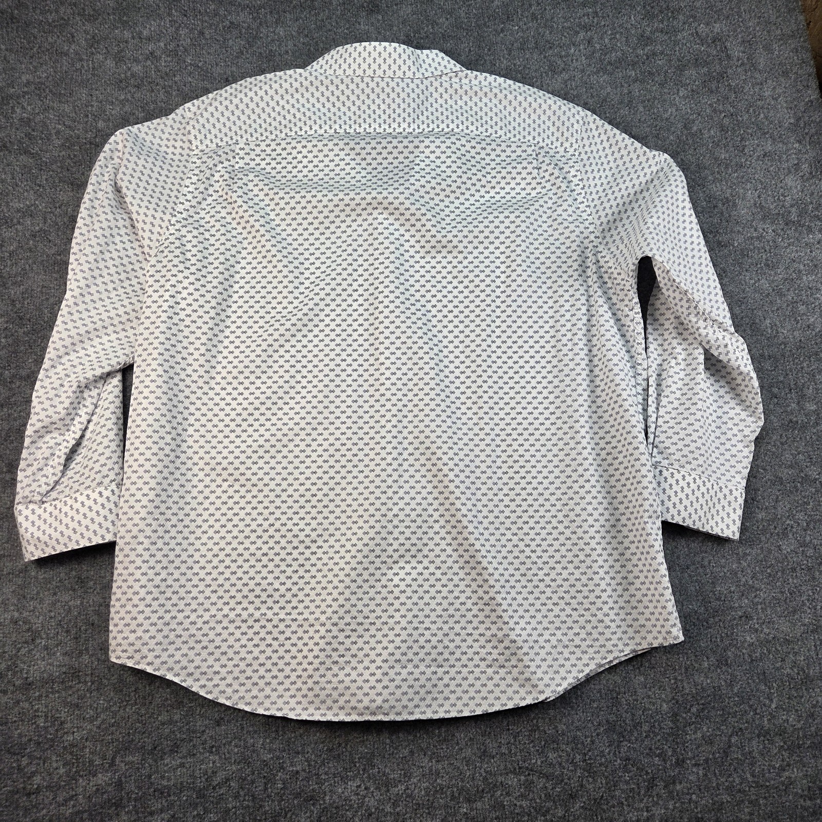 Hart Schaffner Marx Shirt Mens 2XB Big White Button Down Long Sleeve