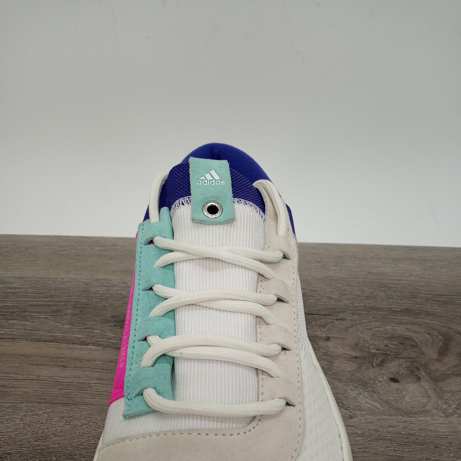Adidas Crazy 1 ADV x Nice Kicks White Teal Purple 2017 Size 9 mens.