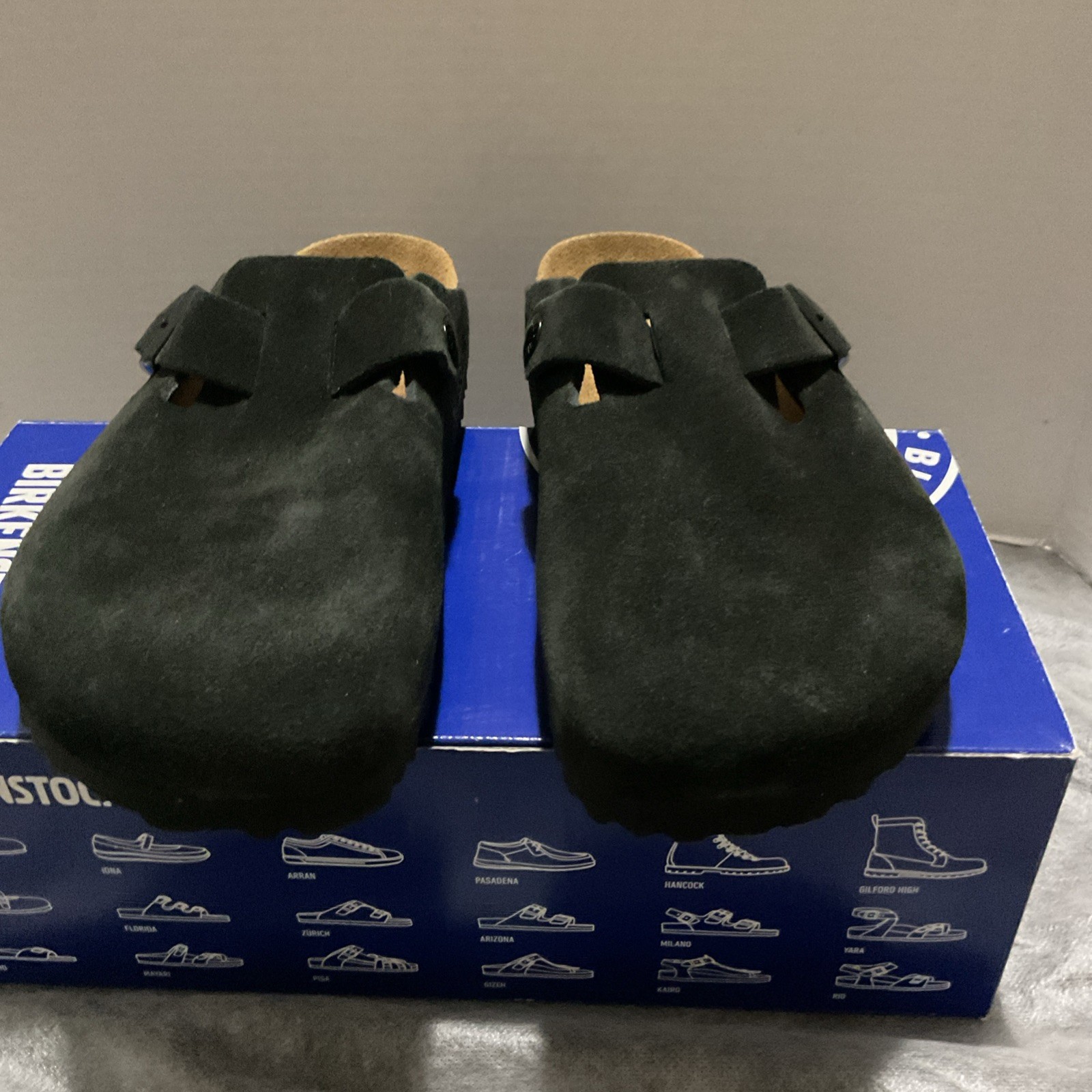 Birkenstock Boston Black Size 37 Regular Fit Soft Footbed