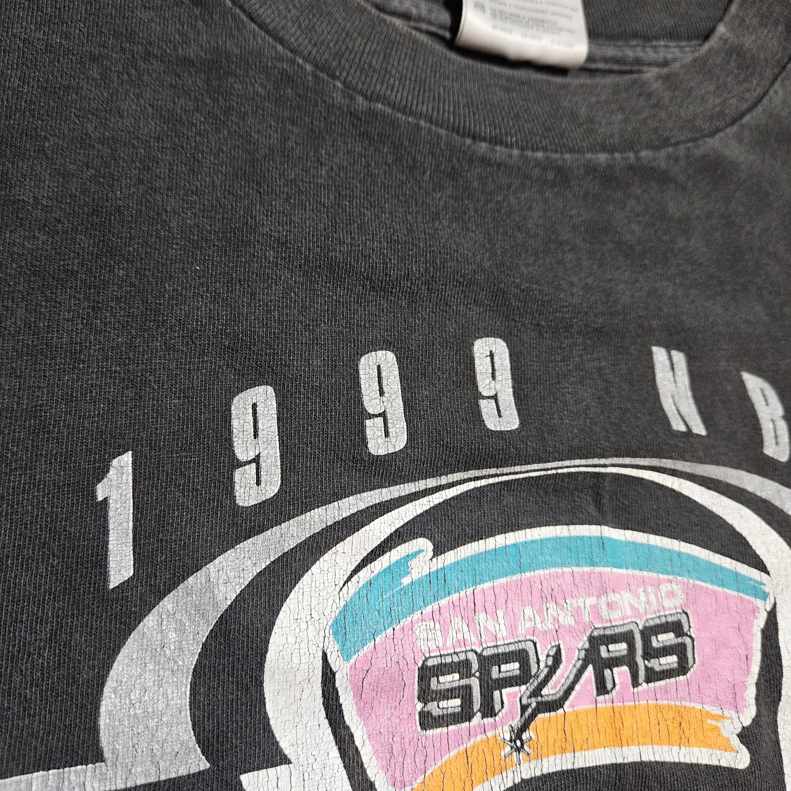 Vintage Tultex San Antonio Spurs 1999 Western Conference Champions Shirt Sz 2XL