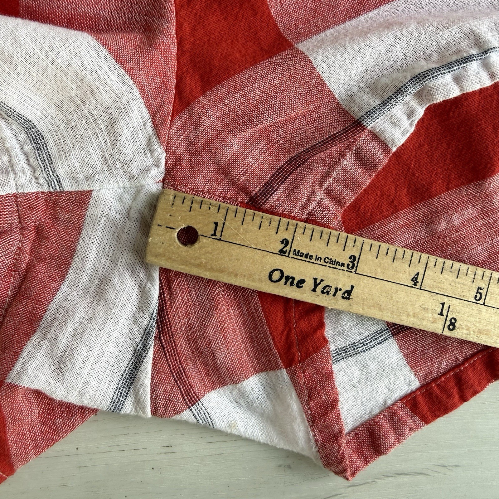 Old Navy Womens M Red White & Blue Plaid Sleeveless Shorts Romper 100% Cotton