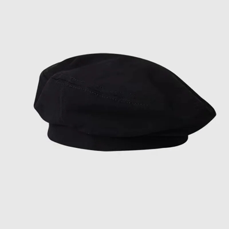 Cotton Berets Solid Vintage French Octagonal Forward Peaked Hats Painter Hat