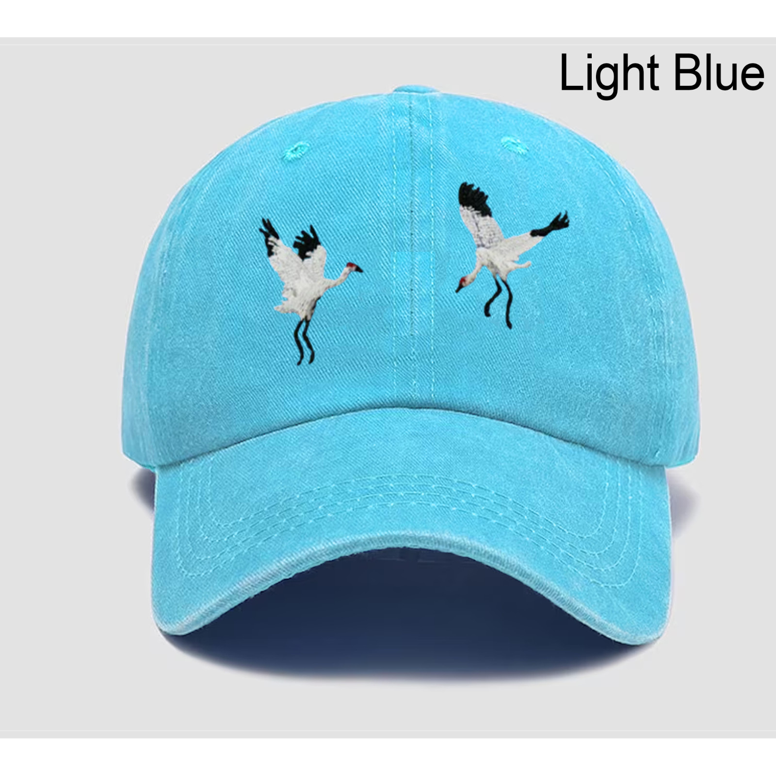 Crane Bird Embroidered Dad Hat,Wild Animal Embroidered Hat,Trucker Hat,Gift Idea