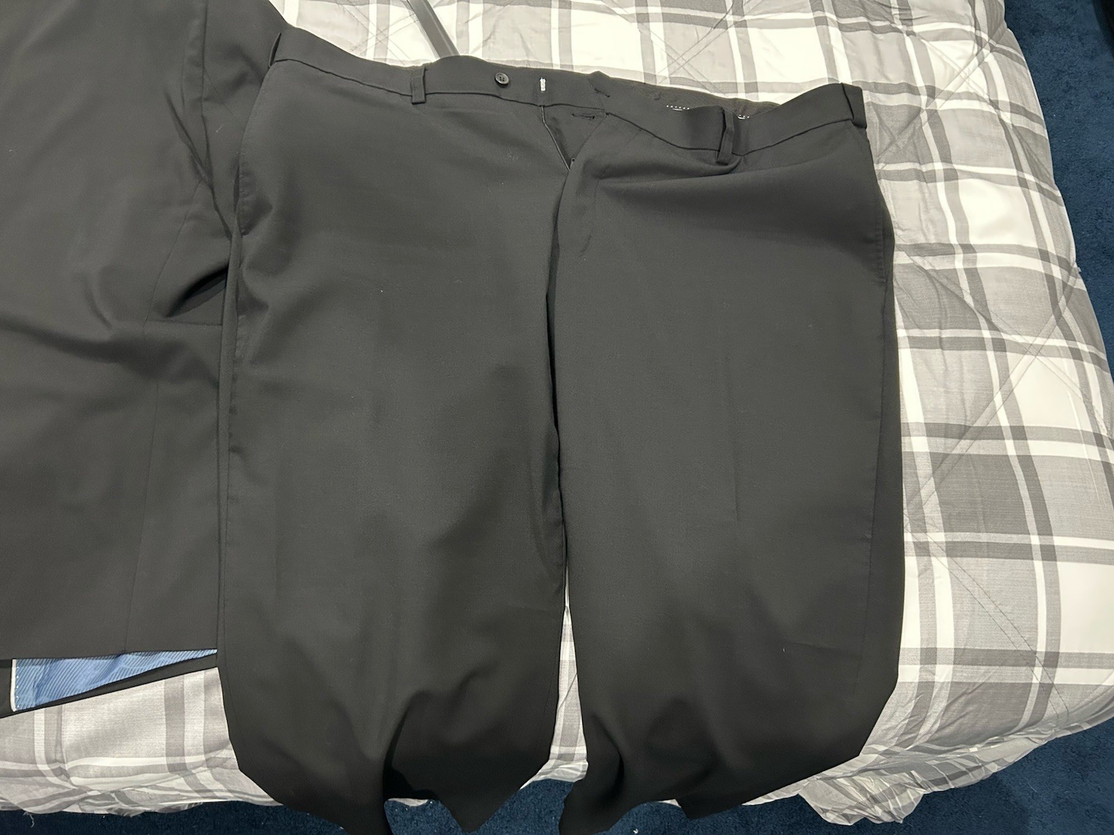 Oak Hill Perfect Fit Jacket-Relaxer Suit Jacket 52R Black & Pants 48W 30L