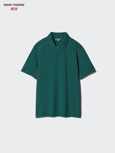 UNIQLO Unisex Dry EX Half-Zip Polo Shirt Japan 2026 Roger Federer