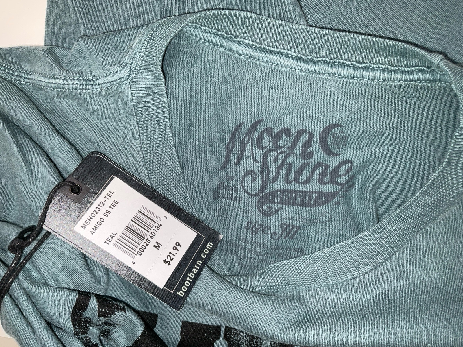 NWT Men’s Brad Paisley Moon Shine Spirit Amigo de Tequila T-shirt Teal Medium