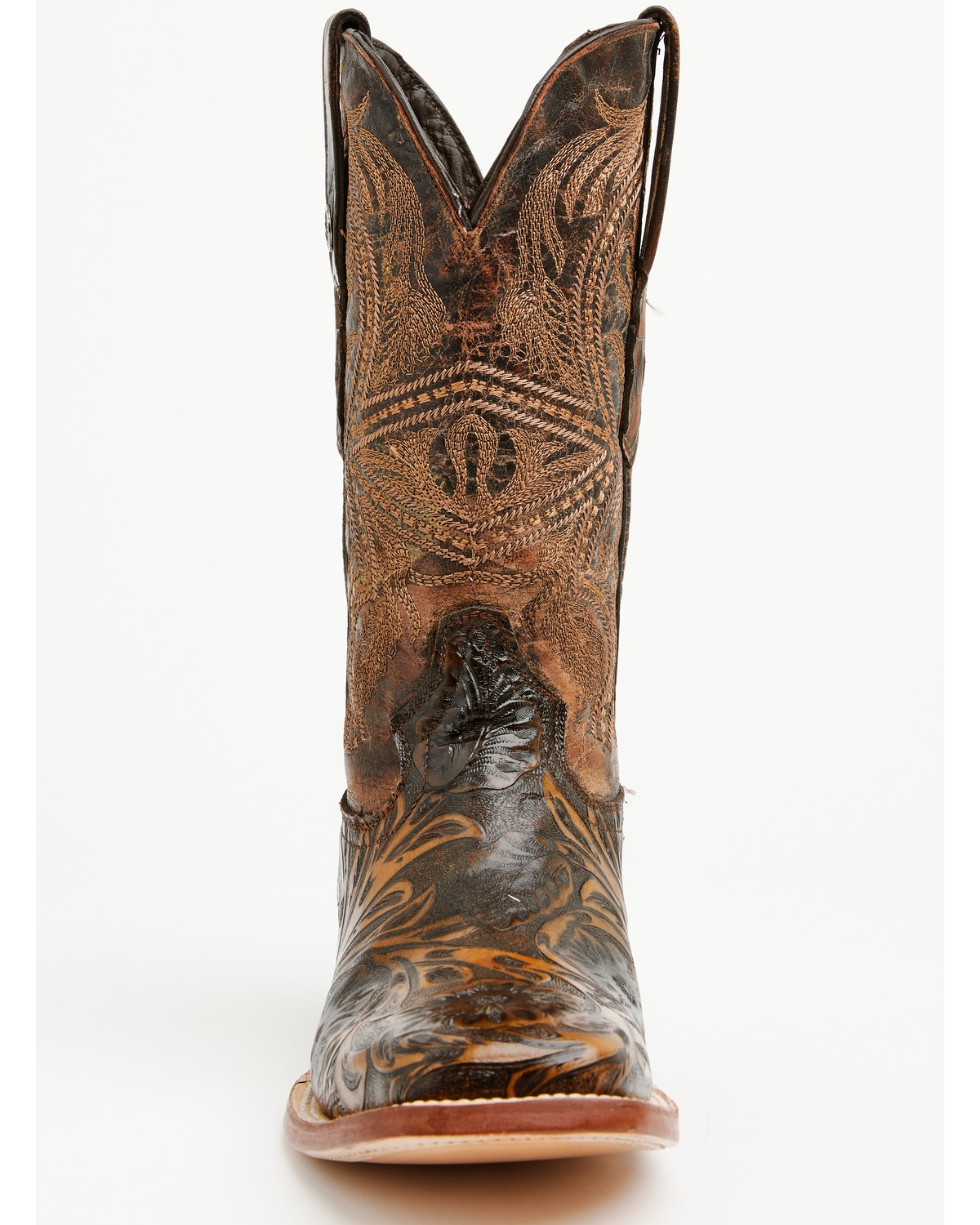 Tanner Mark Men’s Hand Tooled Western Boot – Broad Square Toe – TM205566