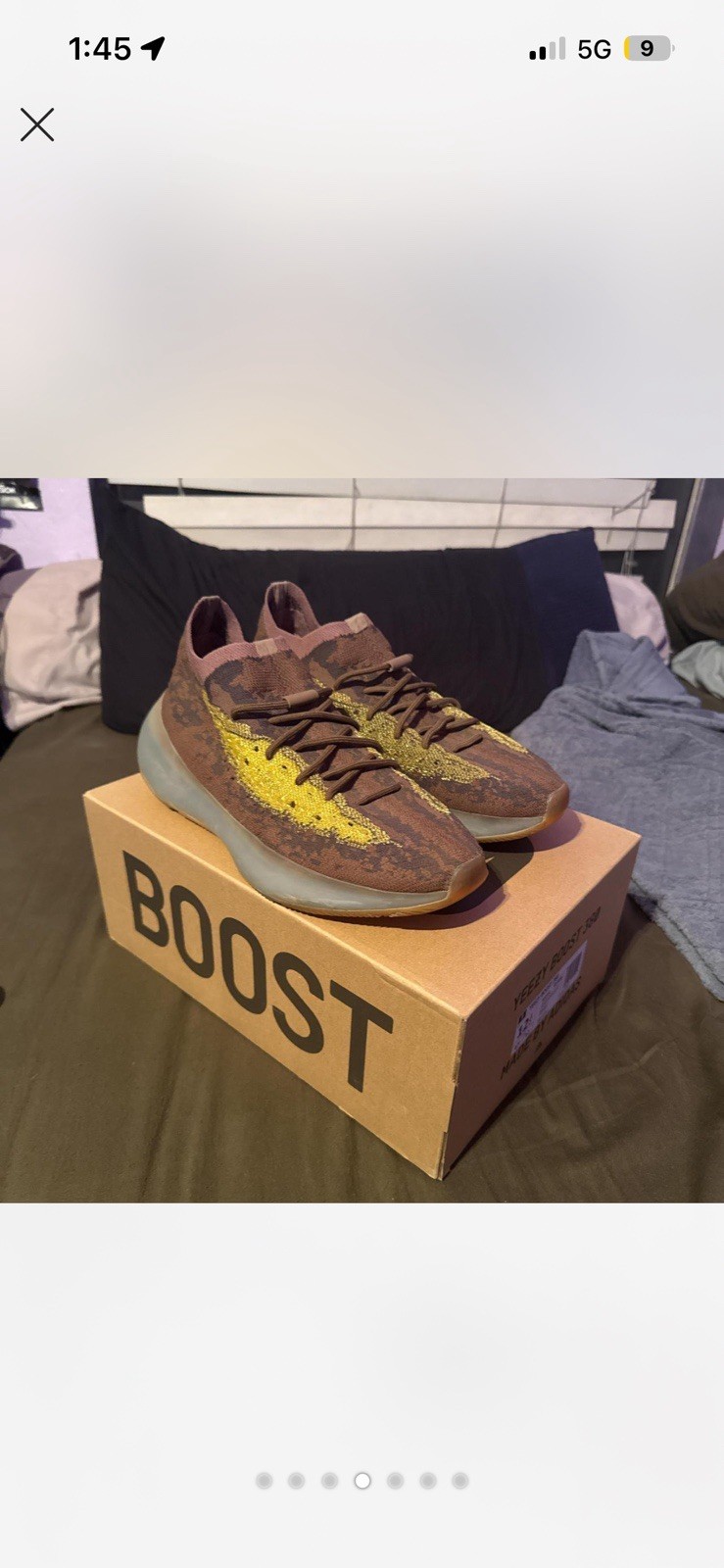 adidas Yeezy Boost 380 Onyx Non-Reflective Primeknit Lace Up Low Top FZ1270