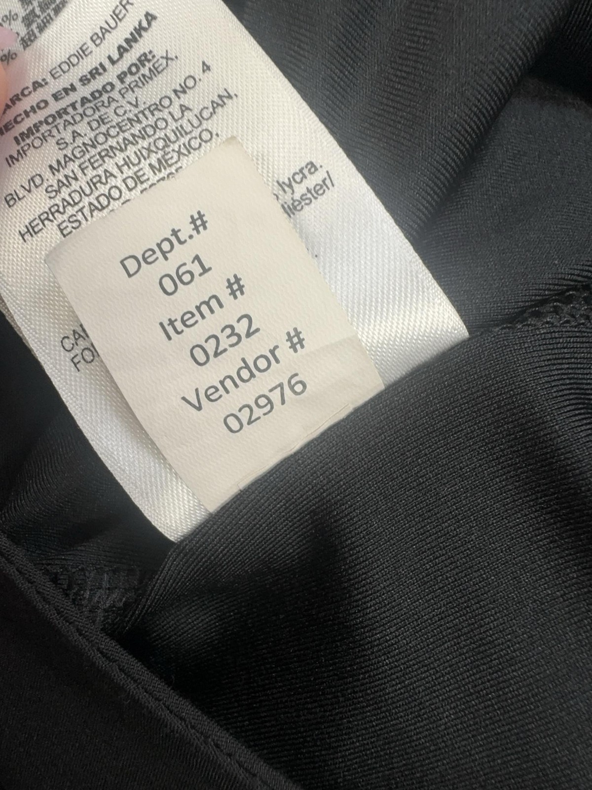 Eddie Bauer Skort Womens 10 Black Stretch Lined Pockets Golf Hiking Outdoor