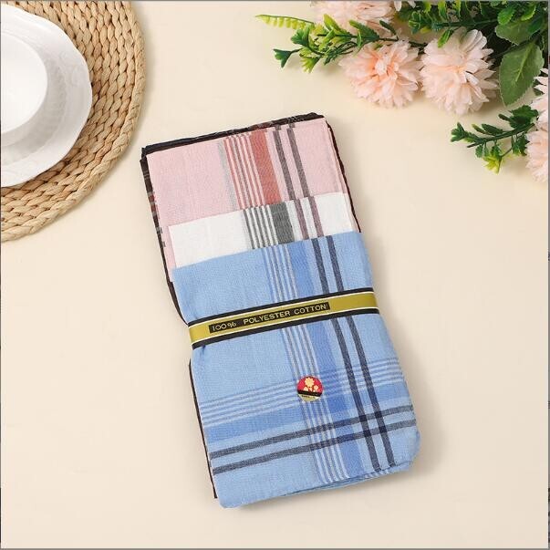 12Pcs Men Handkerchiefs Classic Hankies Cotton Hanky Pocket Square Perfect Gift