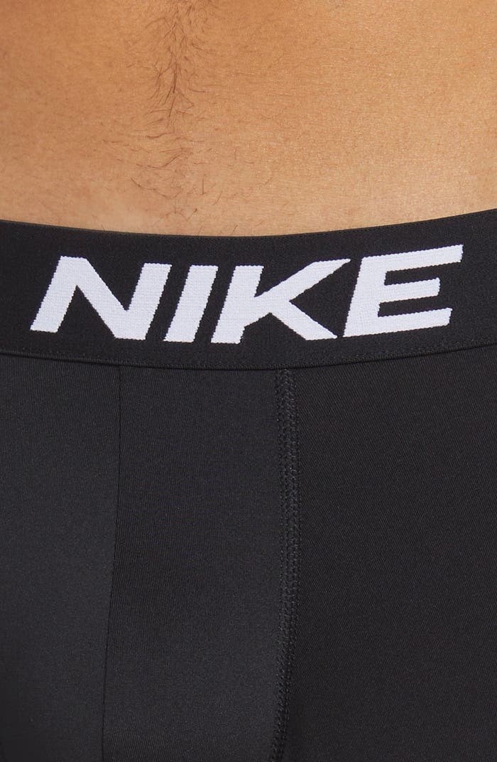 Nike Essential Micro Long Leg Boxer Briefs 3-Pack – Black Men’s Size L Open Box