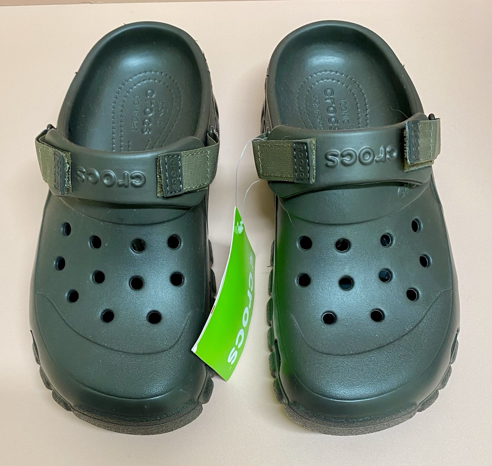 New Crocs Unisex Adult Offroad Sport Clogs Expresso Adjustable Strap ~Sz M-6 W-8