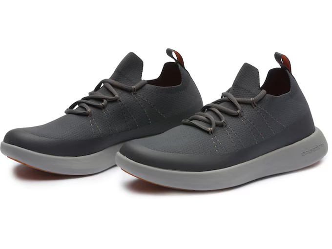 Grundens SeaKnit Boat Shoes Nylon/Rubber (Grey Anchor) (SIZE Men’s 8)