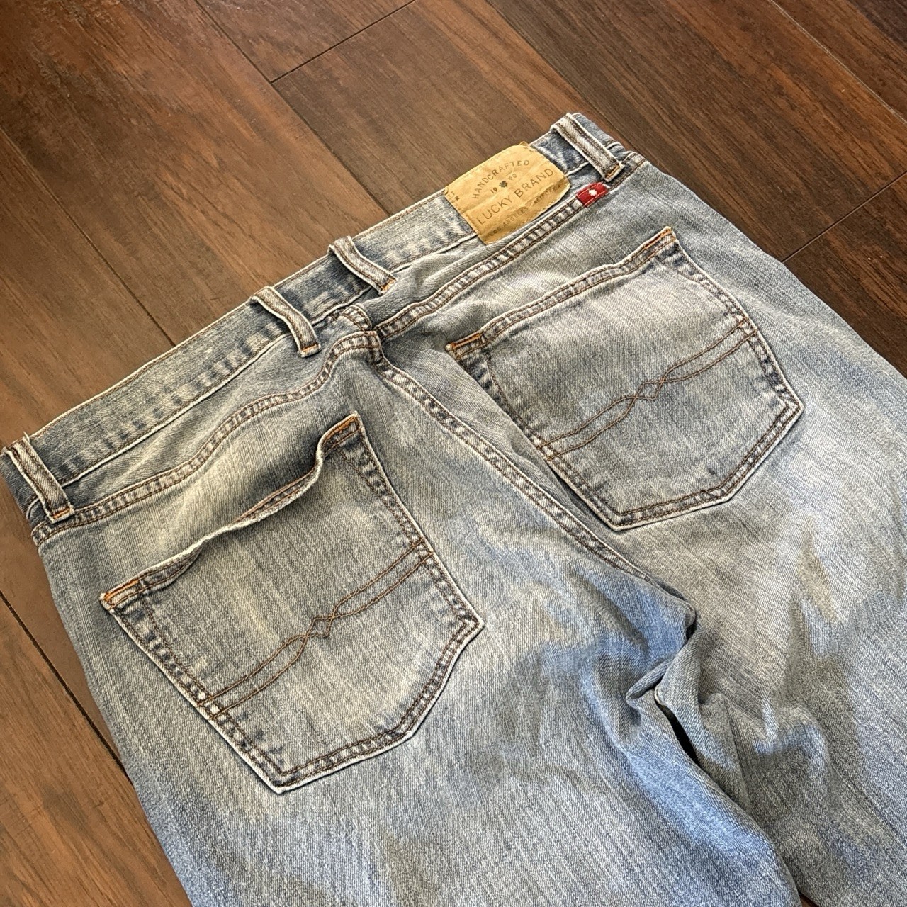 Lucky Brand Men’s 221 Bootcut Jeans Light Wash Mid Rise Denim Zip 5-Pocket