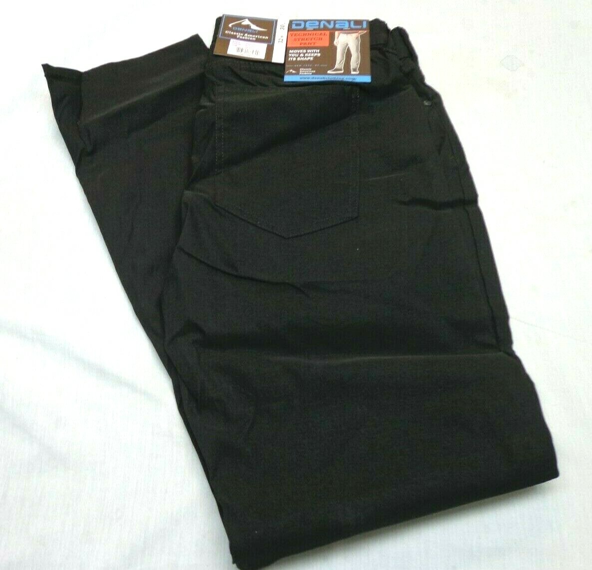 DENALI Black Technical Stretch Pants NWT 32/30 MSRP $54