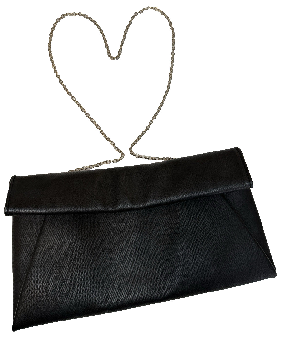 Urban Expressions Vegan Leather Envelope Clutch-Crossbody Gold Chain