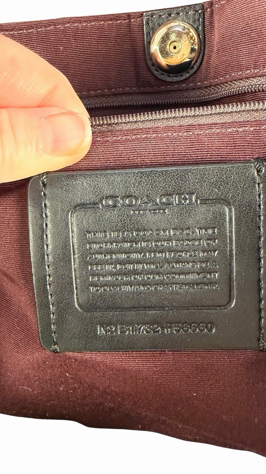 Large Soft Leather Derby Tote by Coach 58660