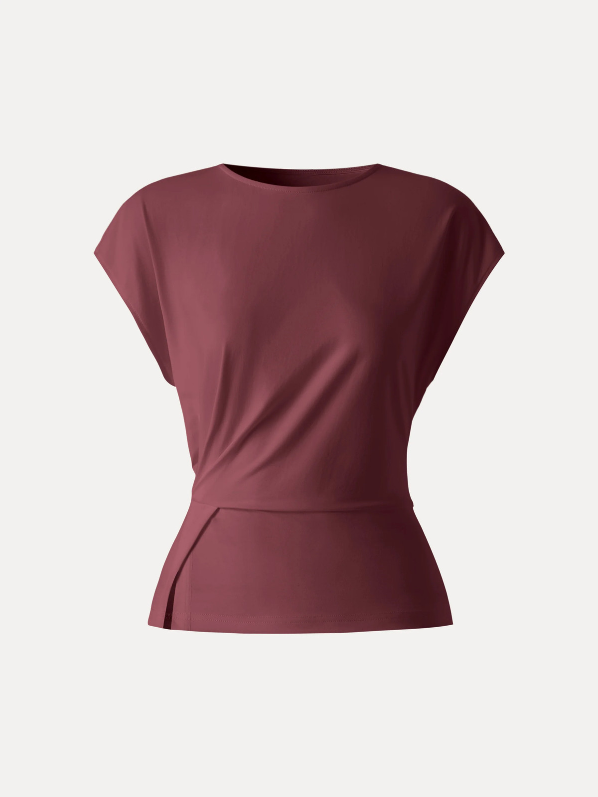 OGL Cooling Ponte Relaxed Round Neck Tucked Top