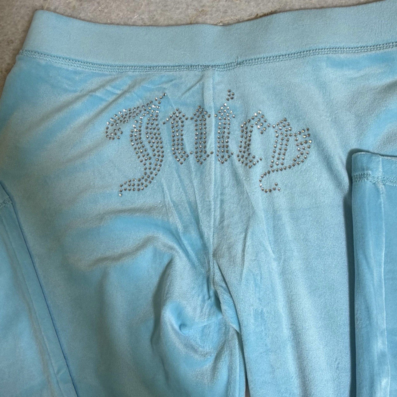 Juicy Couture y2k Crystal velour rhinestone bling tracksuit size Large