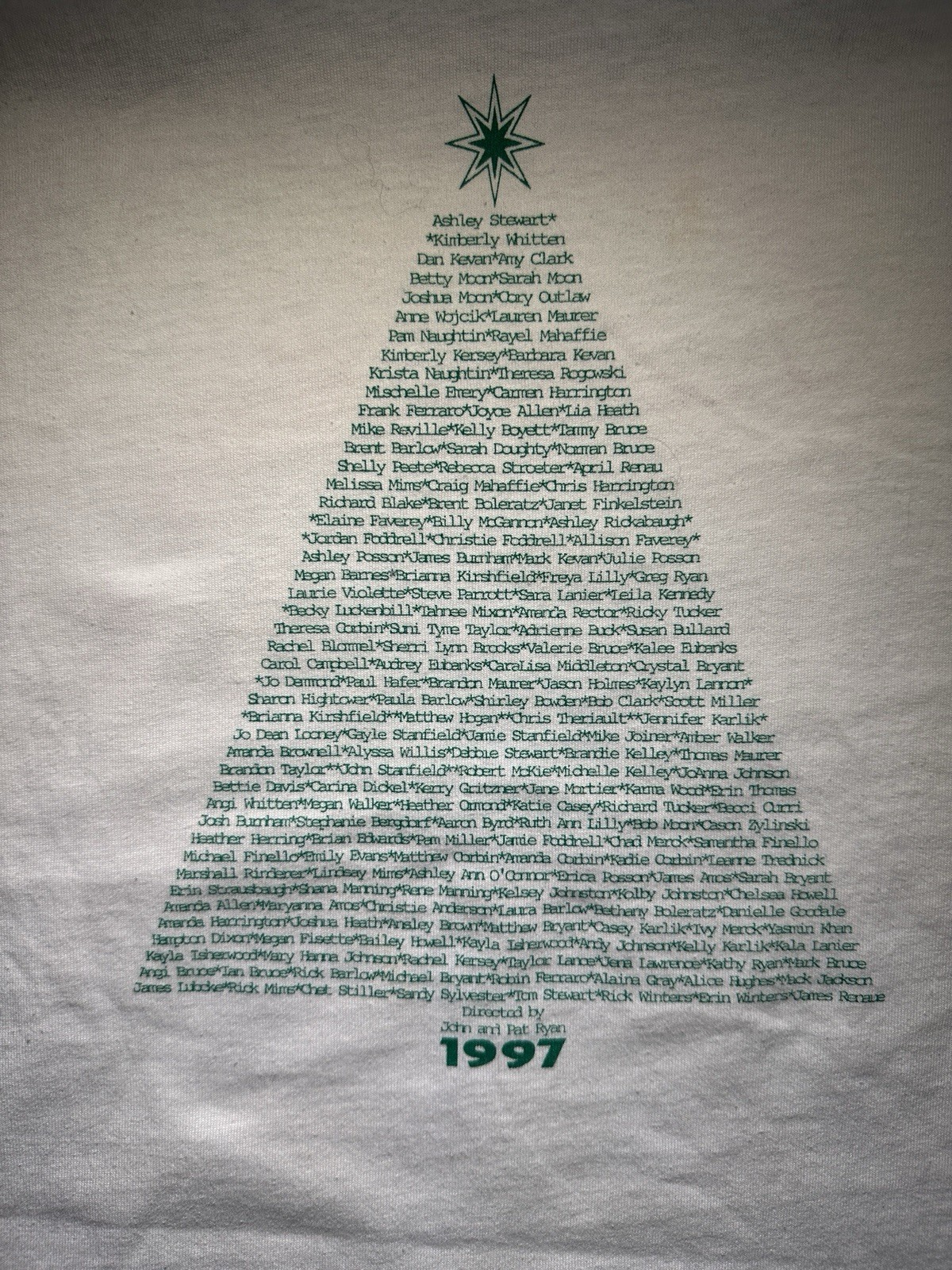 Vintage 1997 Living Christmas Tree Church T Shirt XL Kingsland GA USA 13
