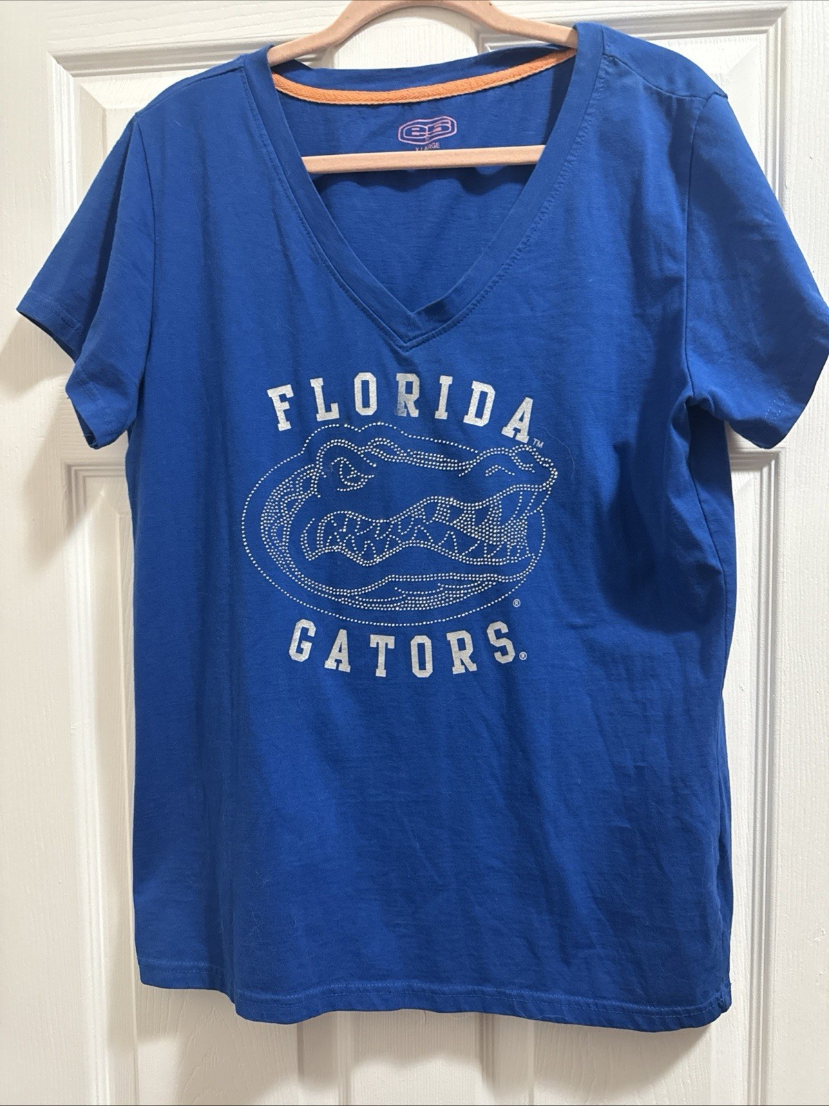 University Florida Gators College Bling Logo X LARGE Top Blue 100% Cotton