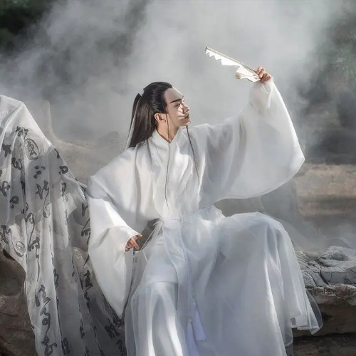 Ming Dynasty Chinese Hanfu Ancient Vintage Costume Cosplay Outfit Embroidery