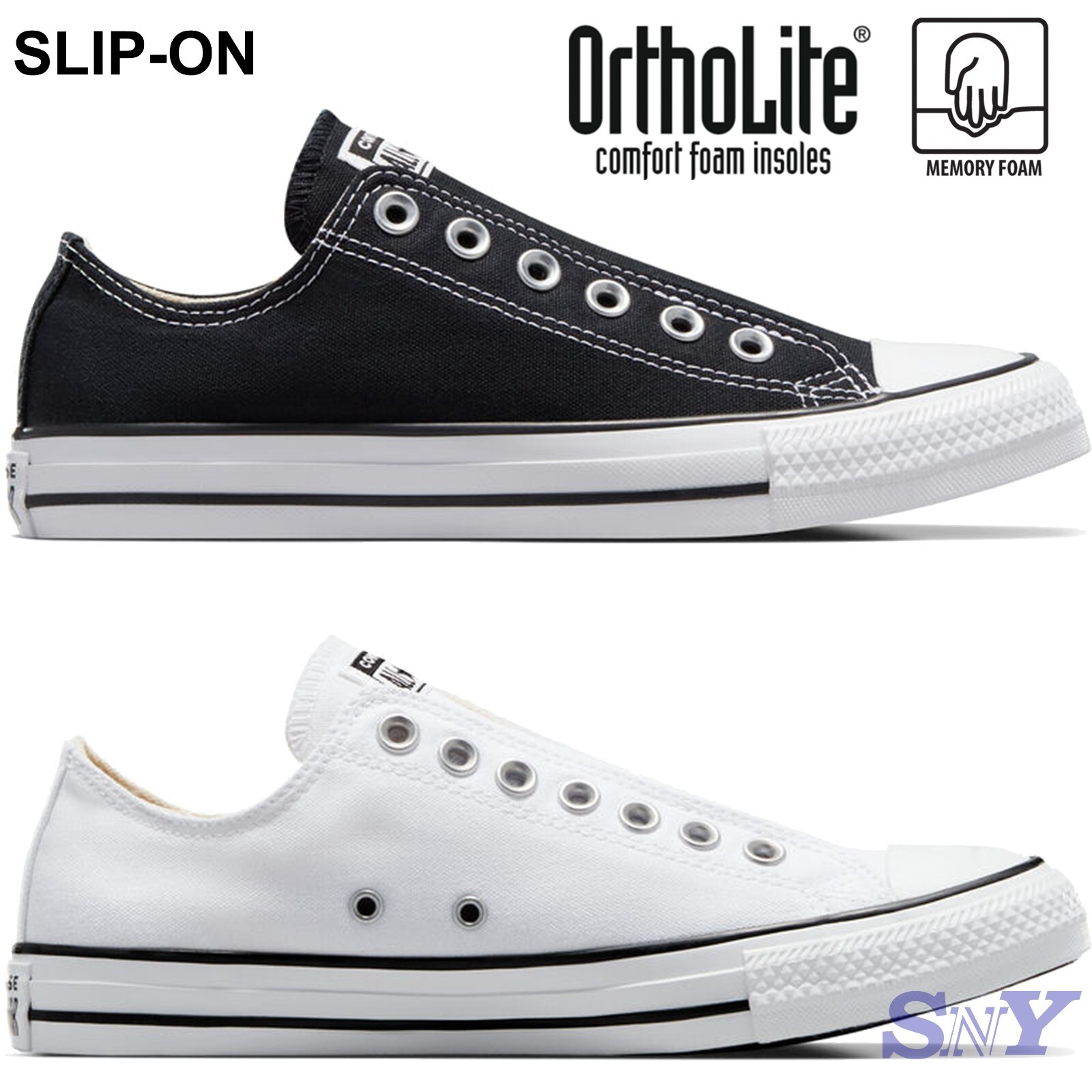 CONVERSE Men’s Chuck Taylor All Star Slip On Ortholite Insole Limited Edition