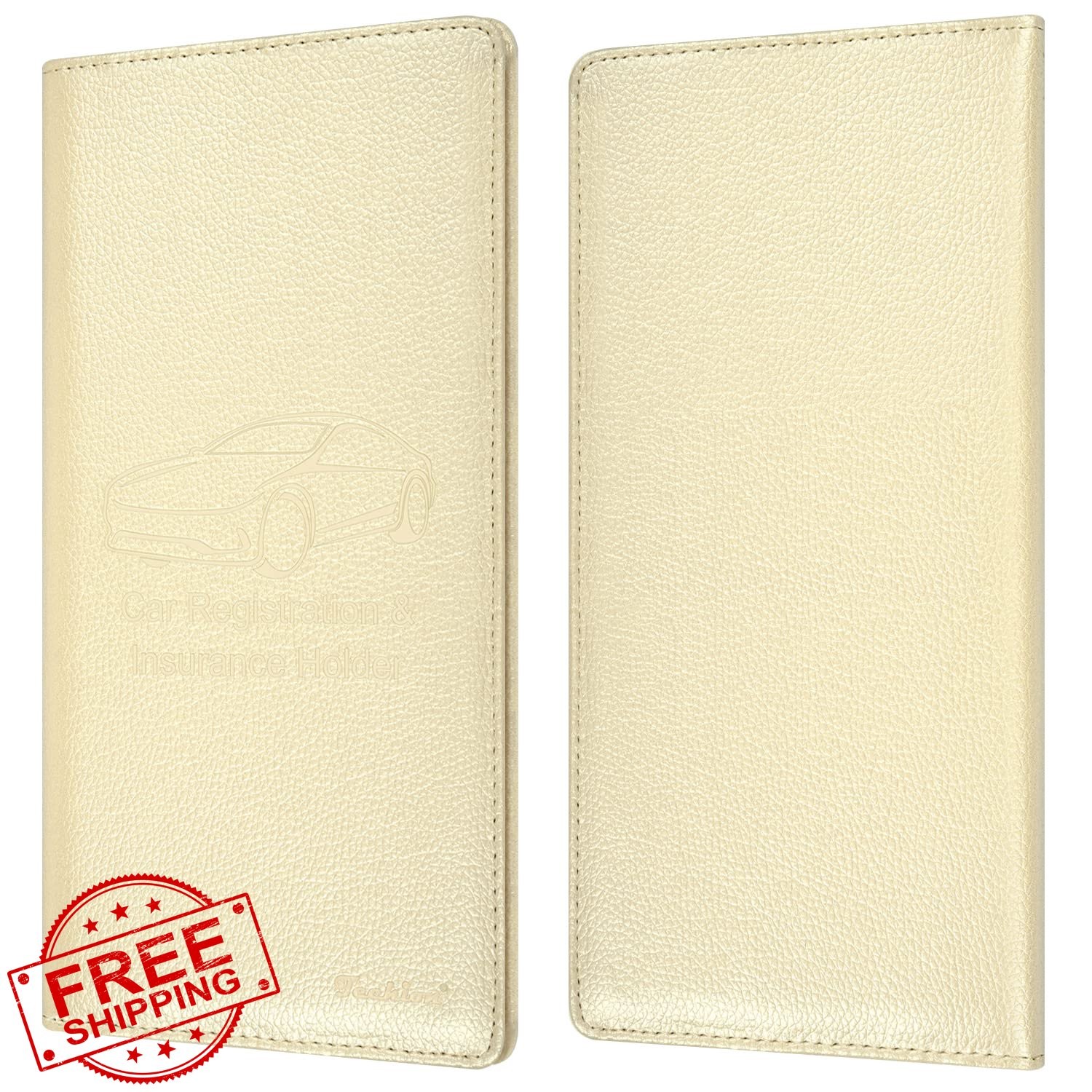 Techion Champagne glove box organizer wallet