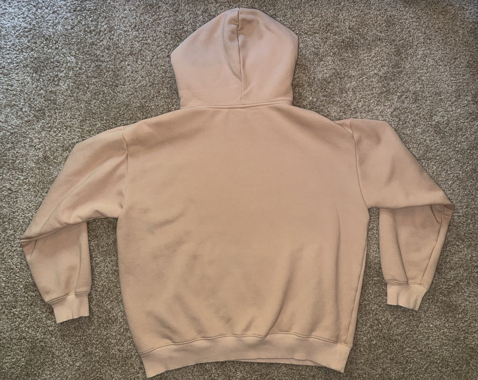 Portland Gear Hoodie Sweatshirt Large Beige Pullover Kangaroo Pocket