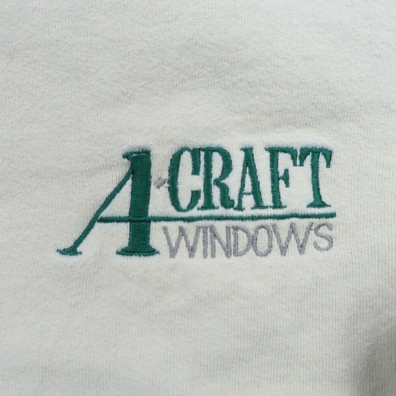Fruit Of The Loom Sweatshirt Mens Extra Large Beige A Craft Windows USA 90s Logo