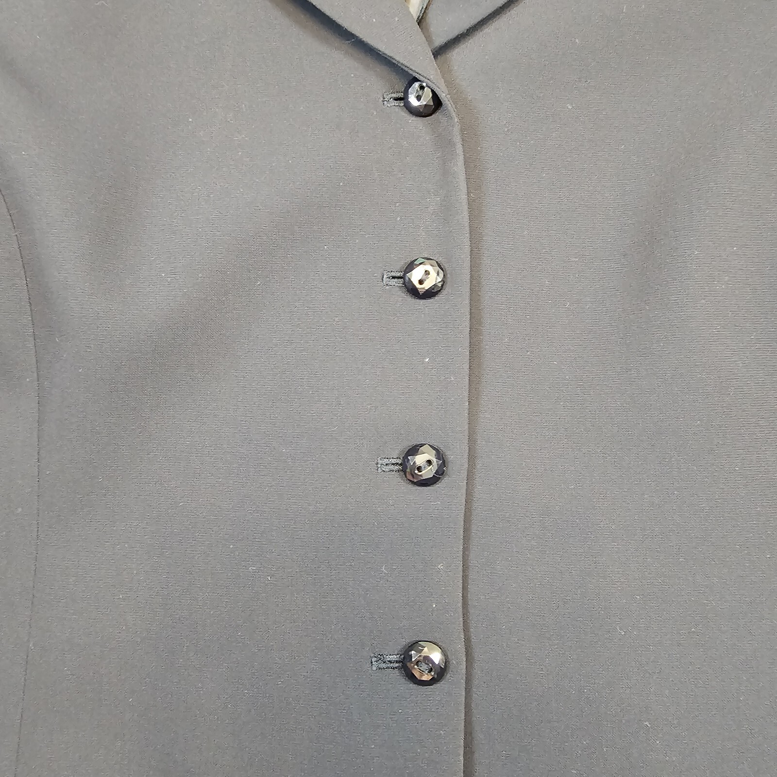Tahari Arthur S. Levine Single Breasted 4-Button Blazer Lined Career Blue 16