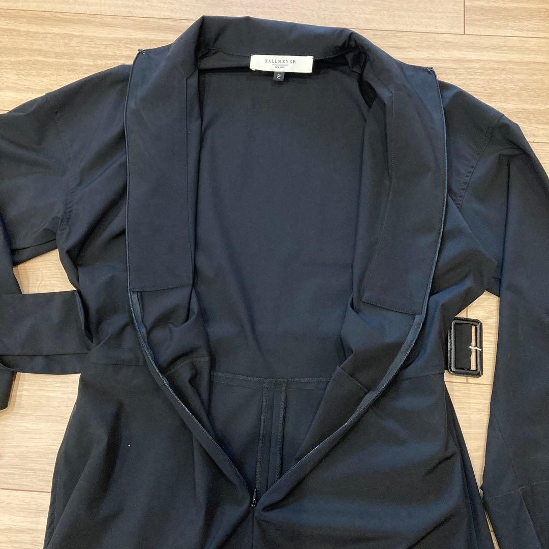 KALLMEYER Long Dress Size M Black Rayon/Nylon Blend