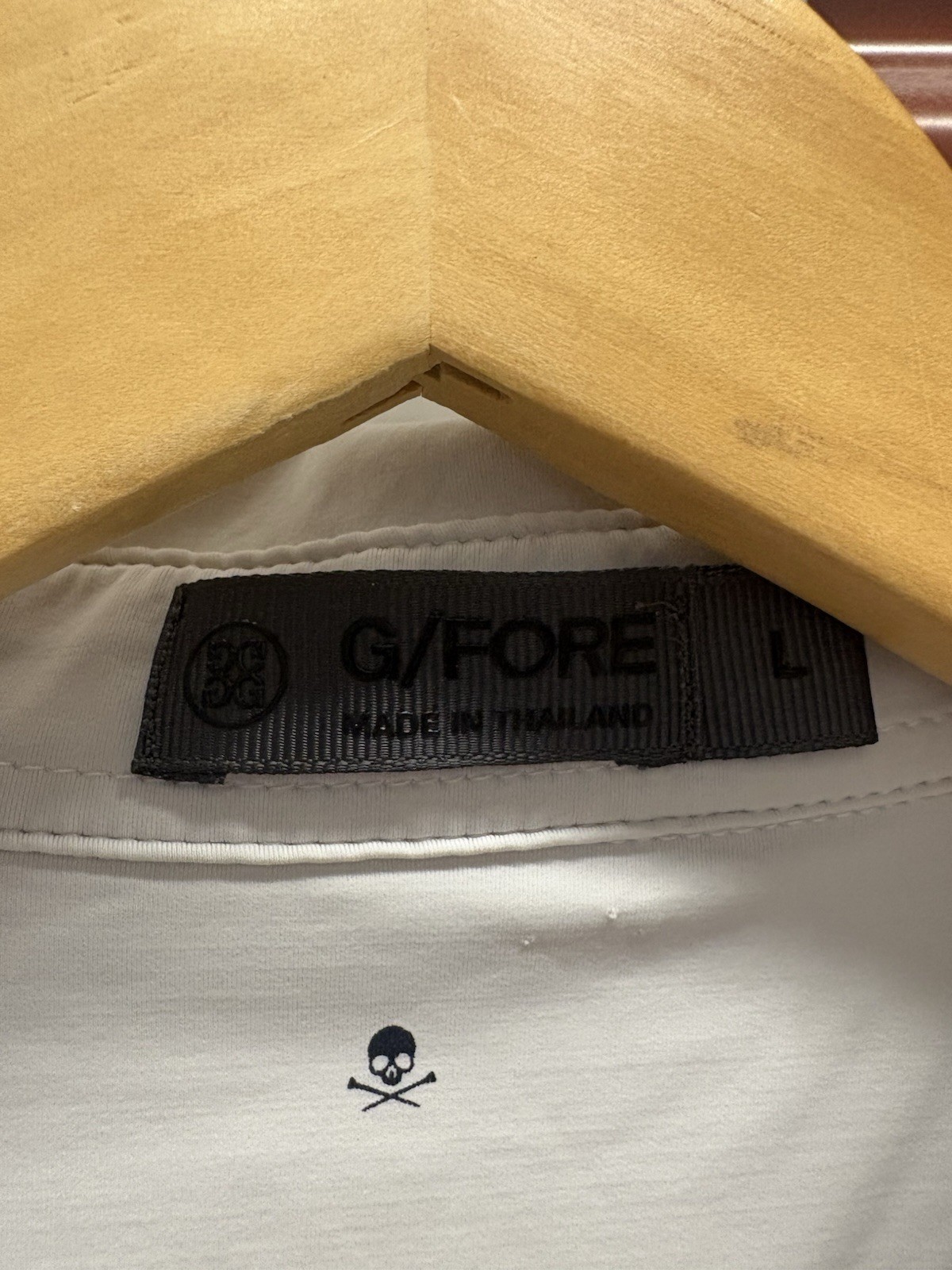 G/FORE Skull AOP Performance Golf Stretch White Casual Polo Size Men’s Large