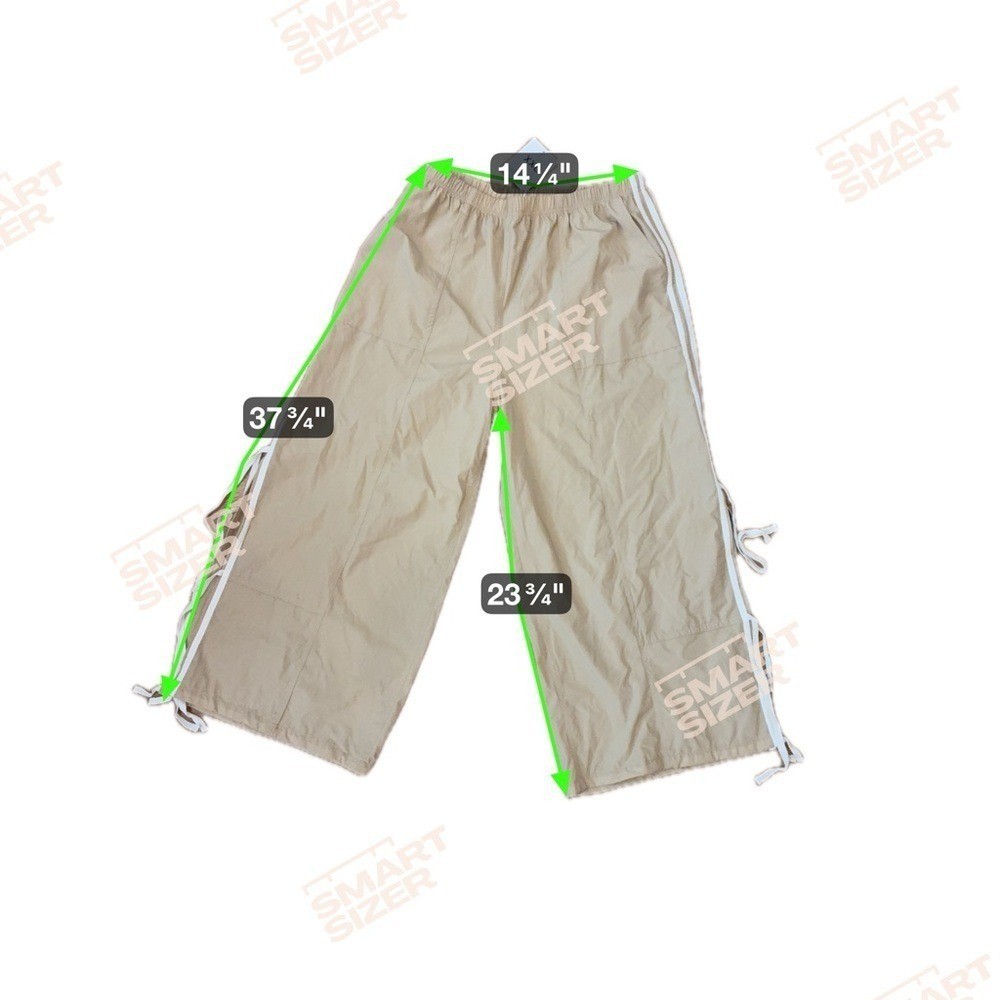 Source Unknown Tan Wide-Leg Track Pants