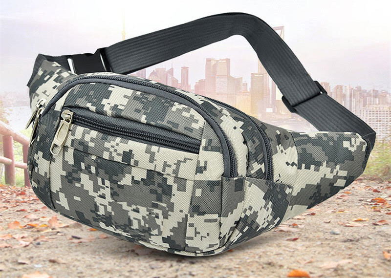 Fanny Pack Belt Waist Bag Military camouflage Sports Pouch Hip Fishing Bumbag