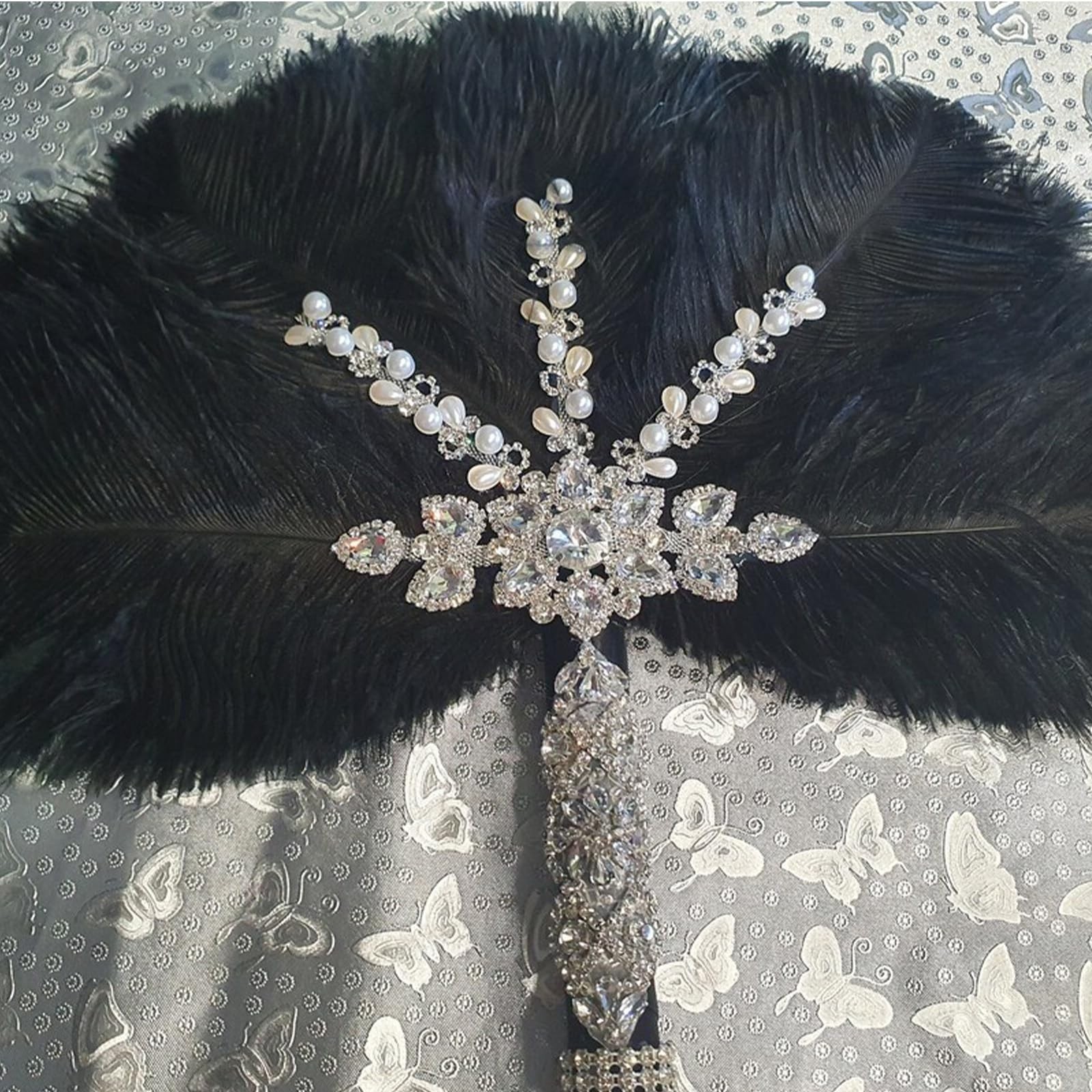 Rgontar 10-12 inches Black Ostrich Feather,Large Natural Ostrich,Plumas para …