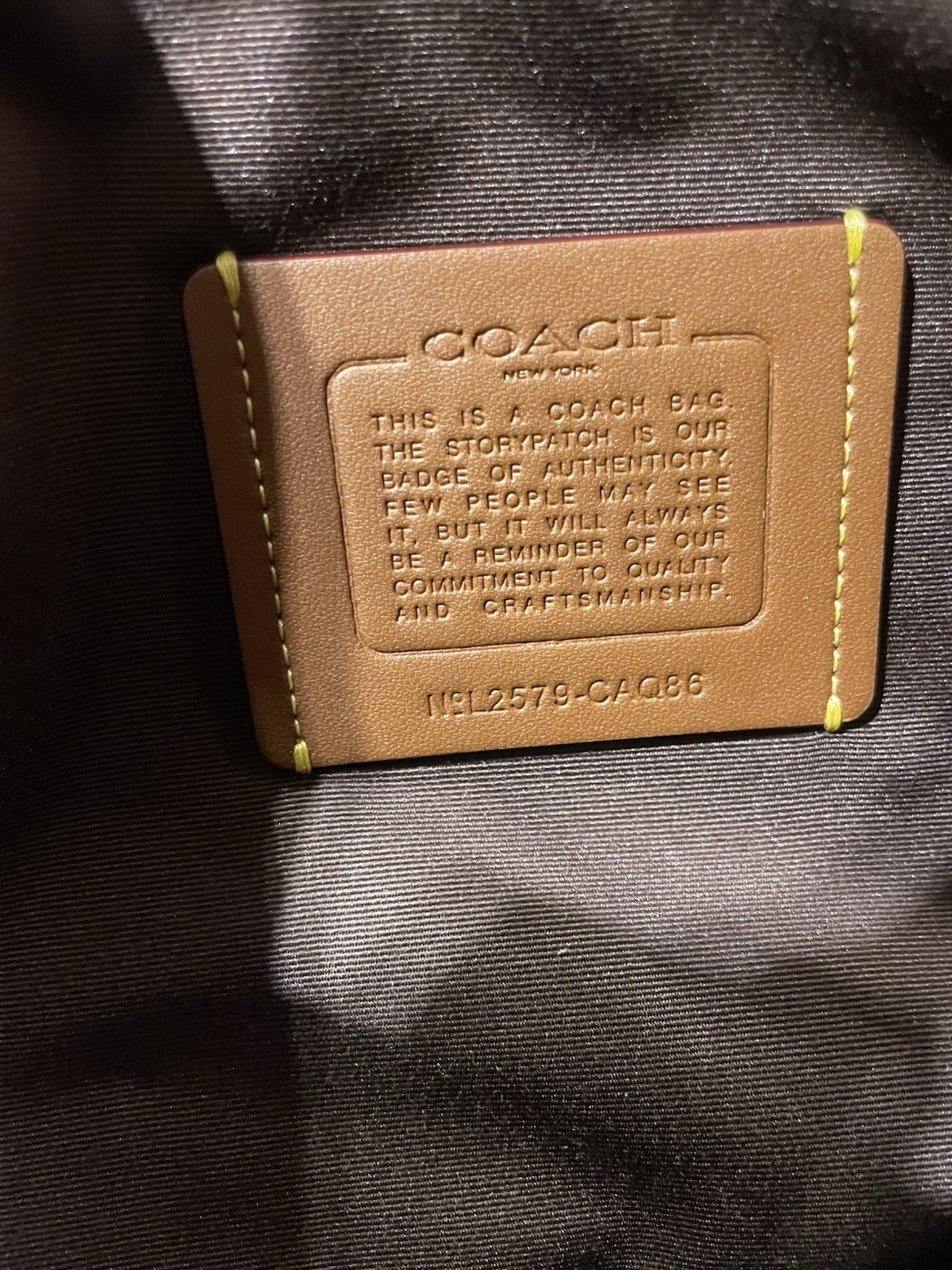 Coach Erin Shoulder Bag In pebble Leather In Gold/Maple CAQ86 NWT