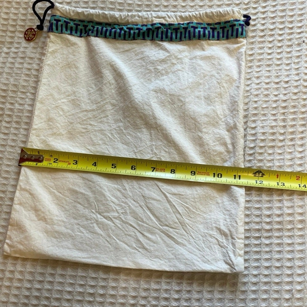 Tory Burch Draw String Embellished Dust Bag 13.5in by 11.5in