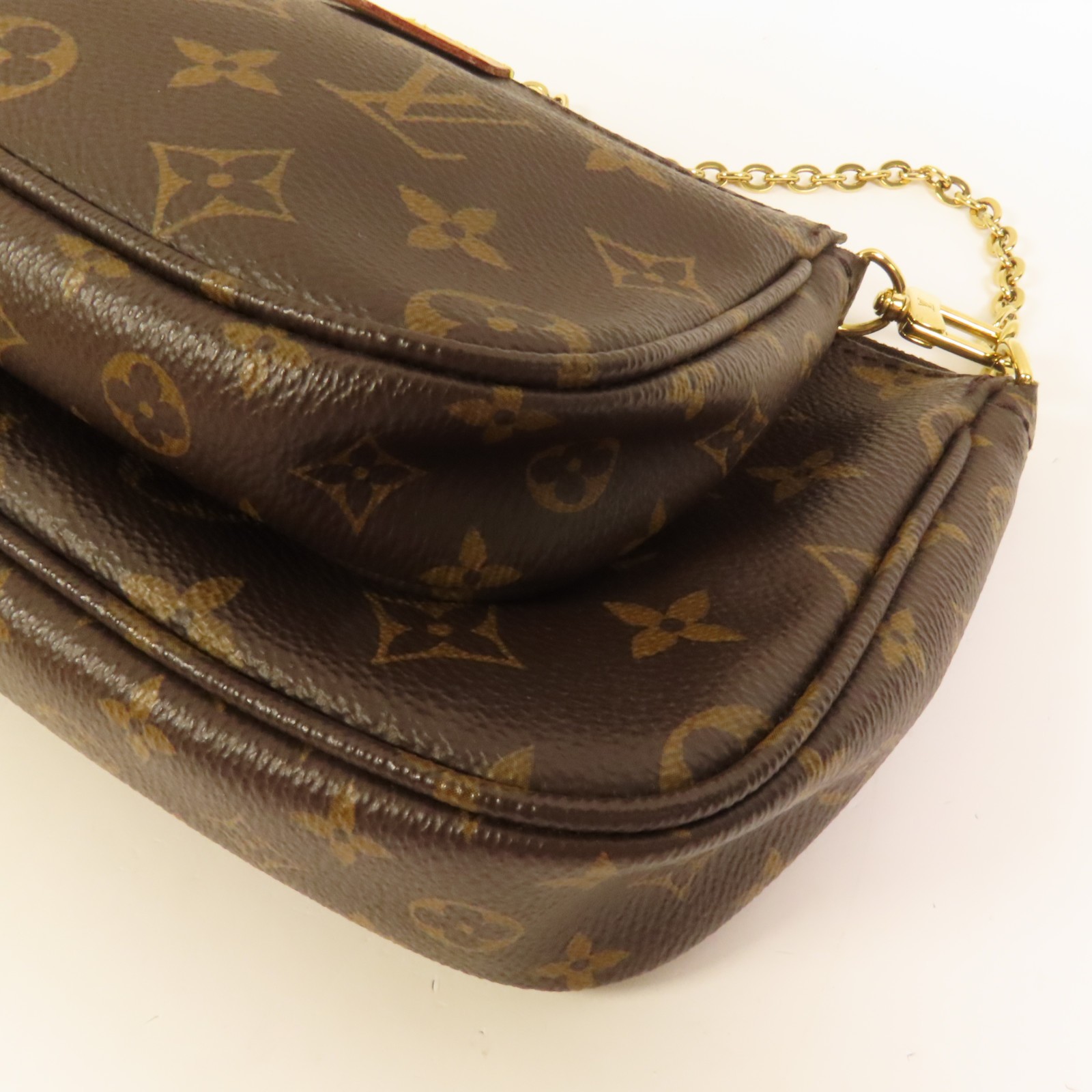 LOUIS VUITTON LV GHW Multi Pochette Accessoires 2 Way Bag M44840 Monogram Brown