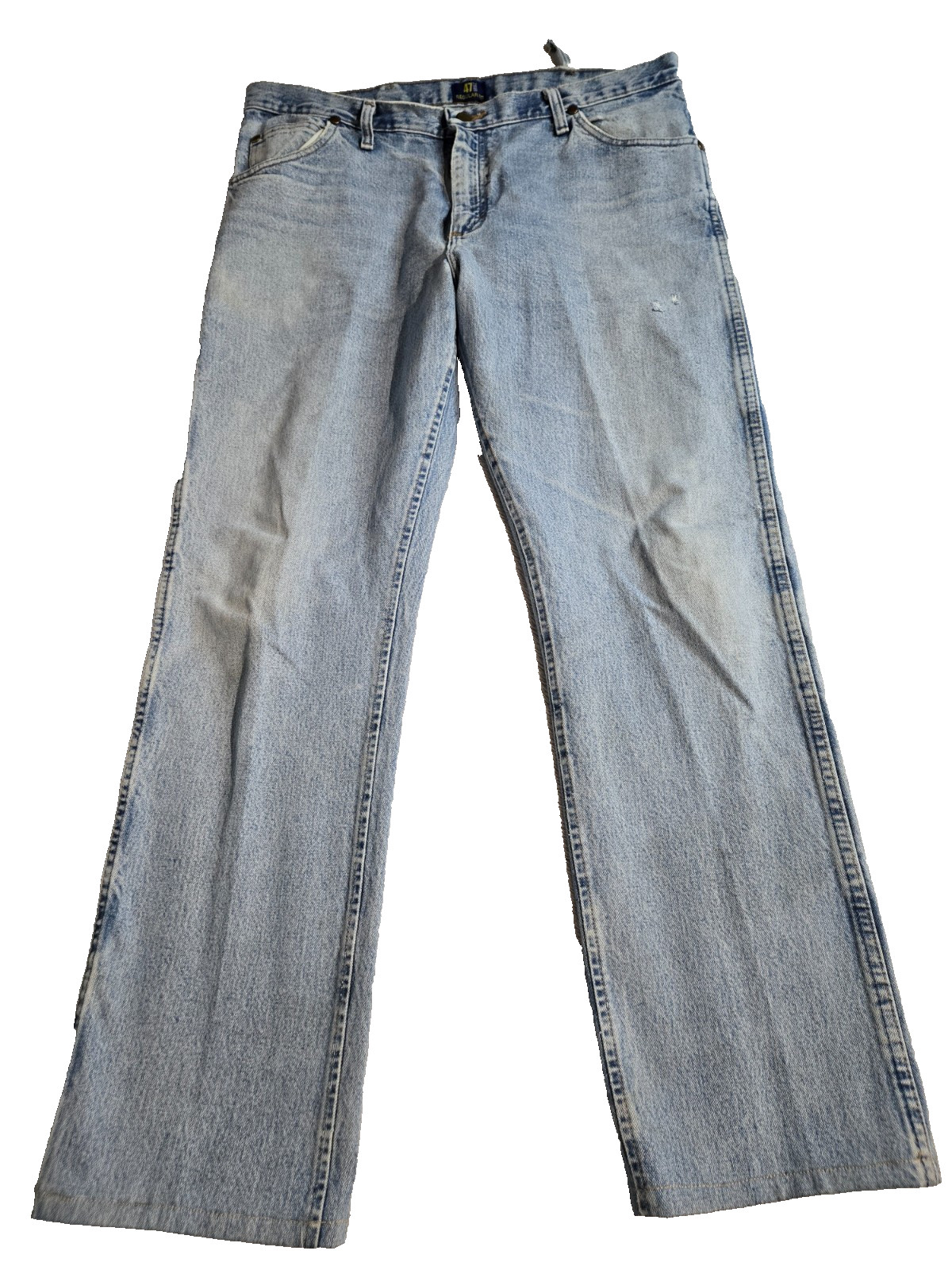 Wrangler Blue Jeans Men’s Size 36 x 36 Straight Leg Country Cowboy Denim 47MWZ