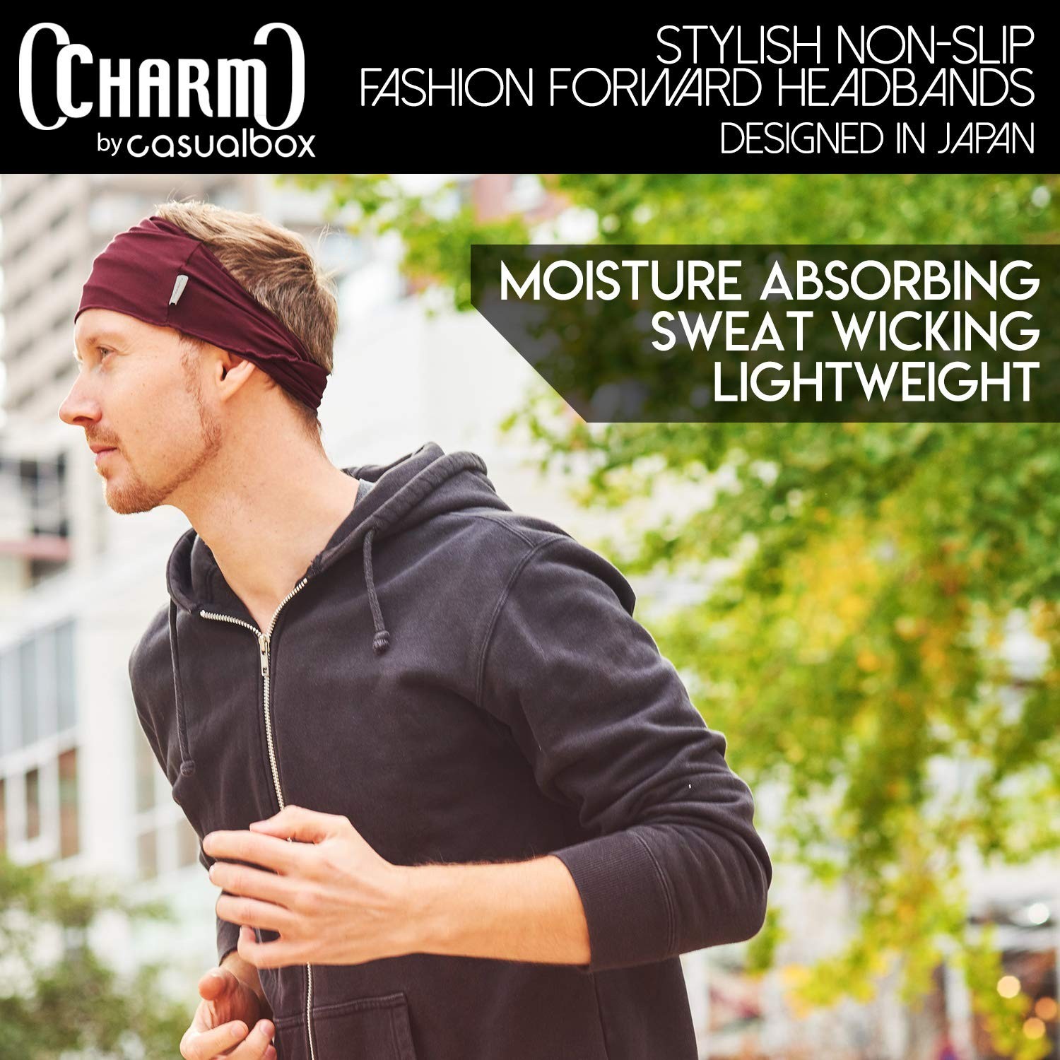 Japanese Style Head Wrap Headband for Men & Women – Workout, Yoga, Daily Wear, K