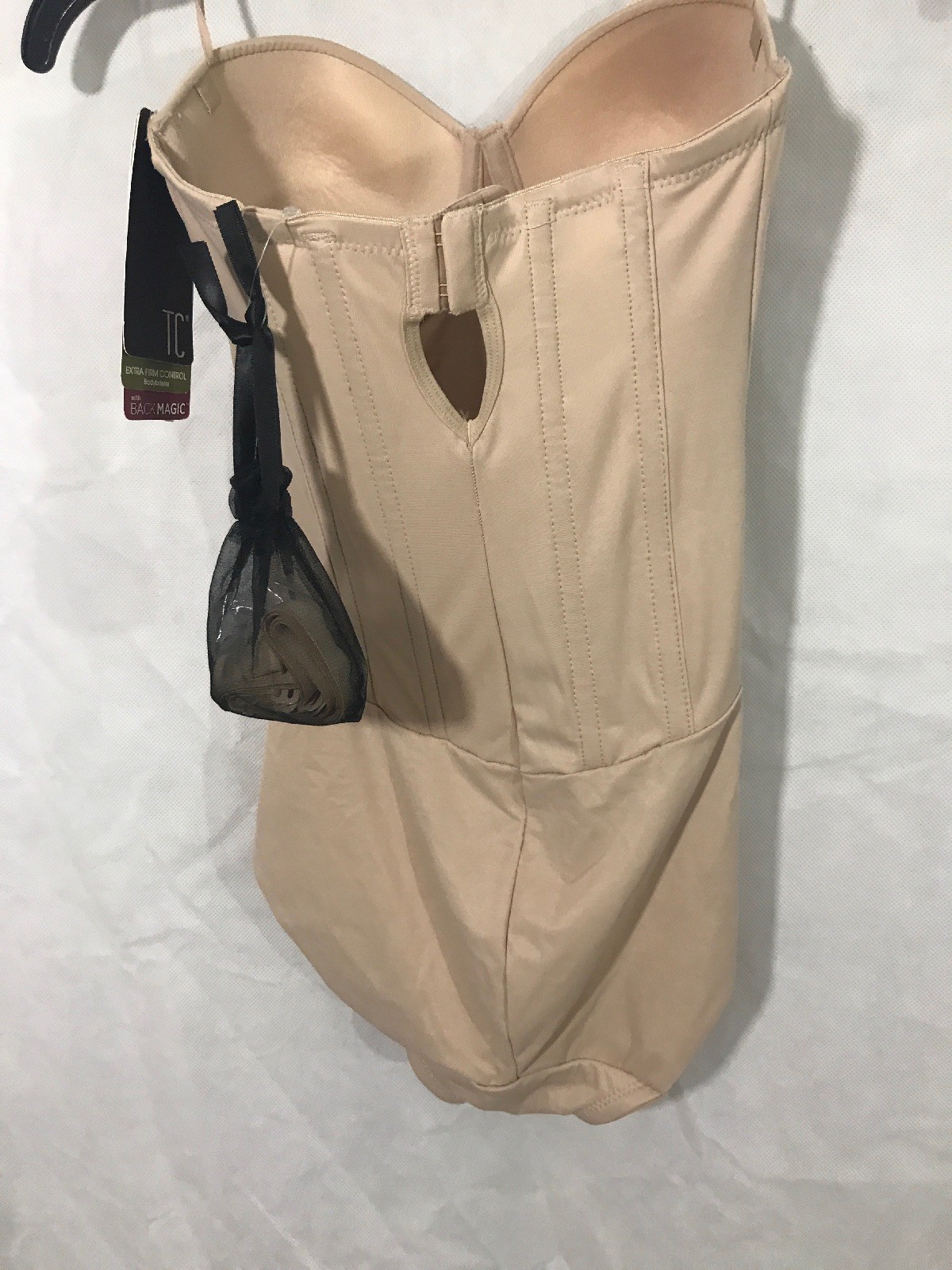 NWT TC Fine Intimates [ 32D ] Strapless Shaper Bodysuit in Nude #C718