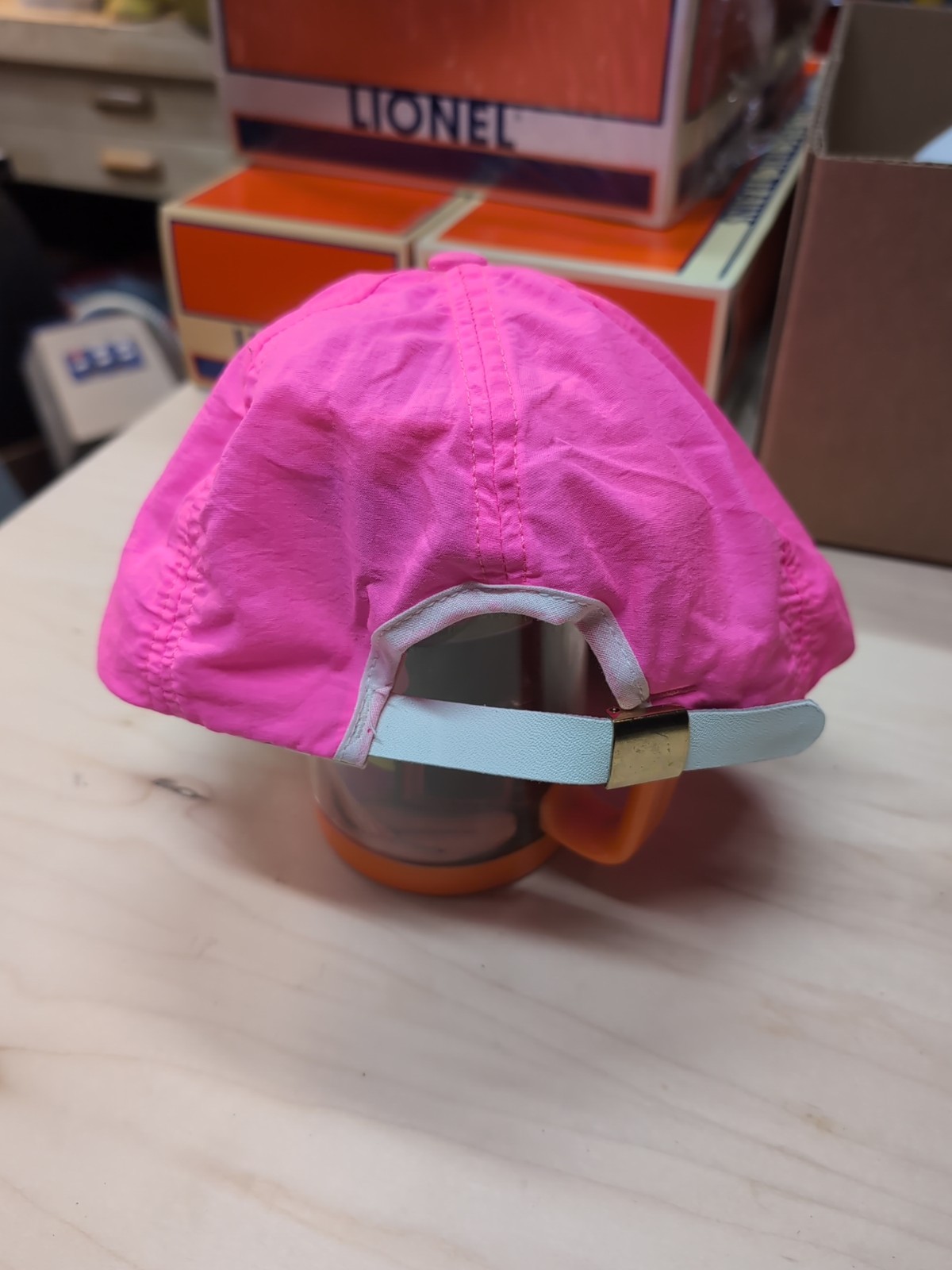 Nos Vintage Snap On Tools Neon Pink USA 80s 90s Hat Nylon Car Second To None