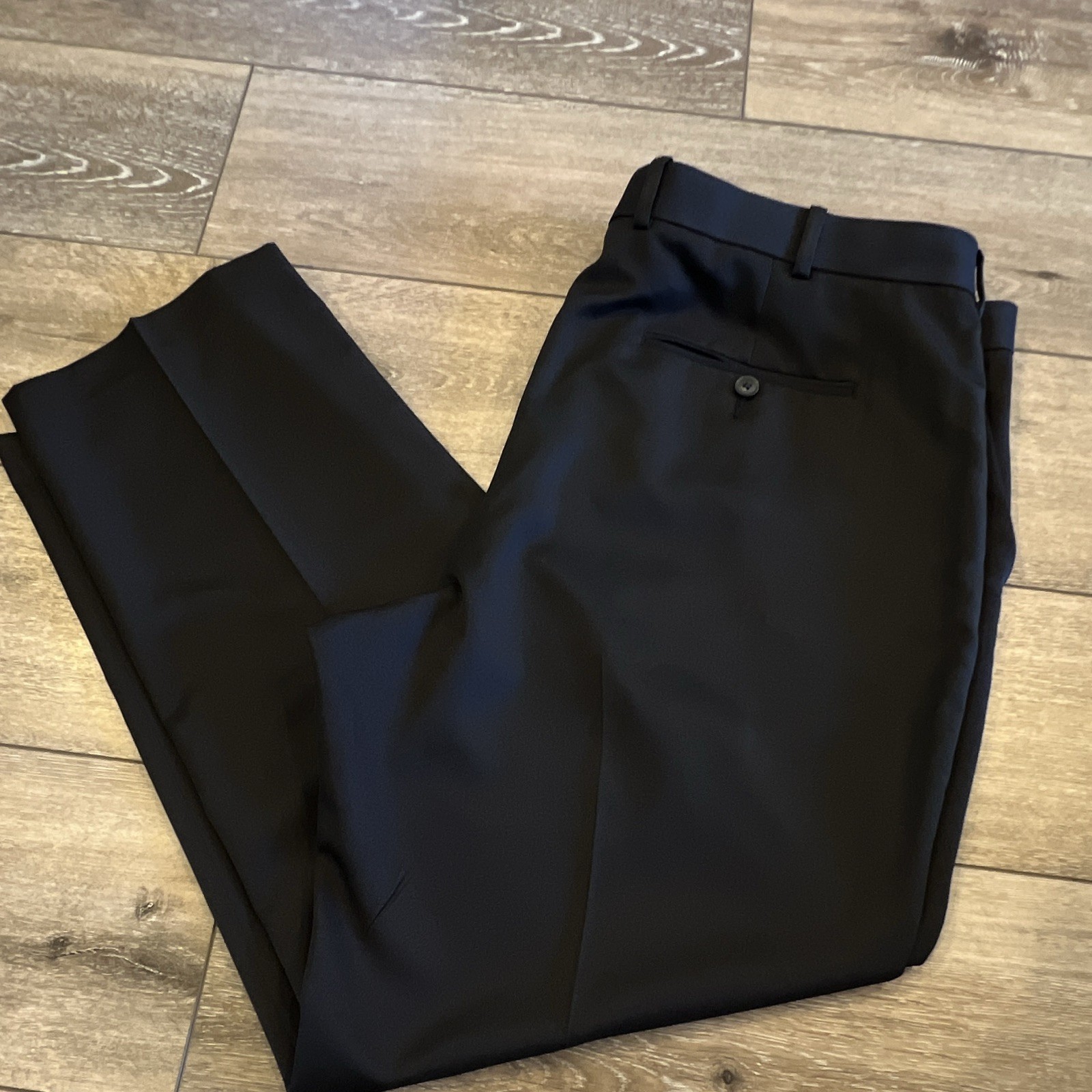 Perry Ellis Portfolio Men’s Black Dress Pants 40Wx30L
