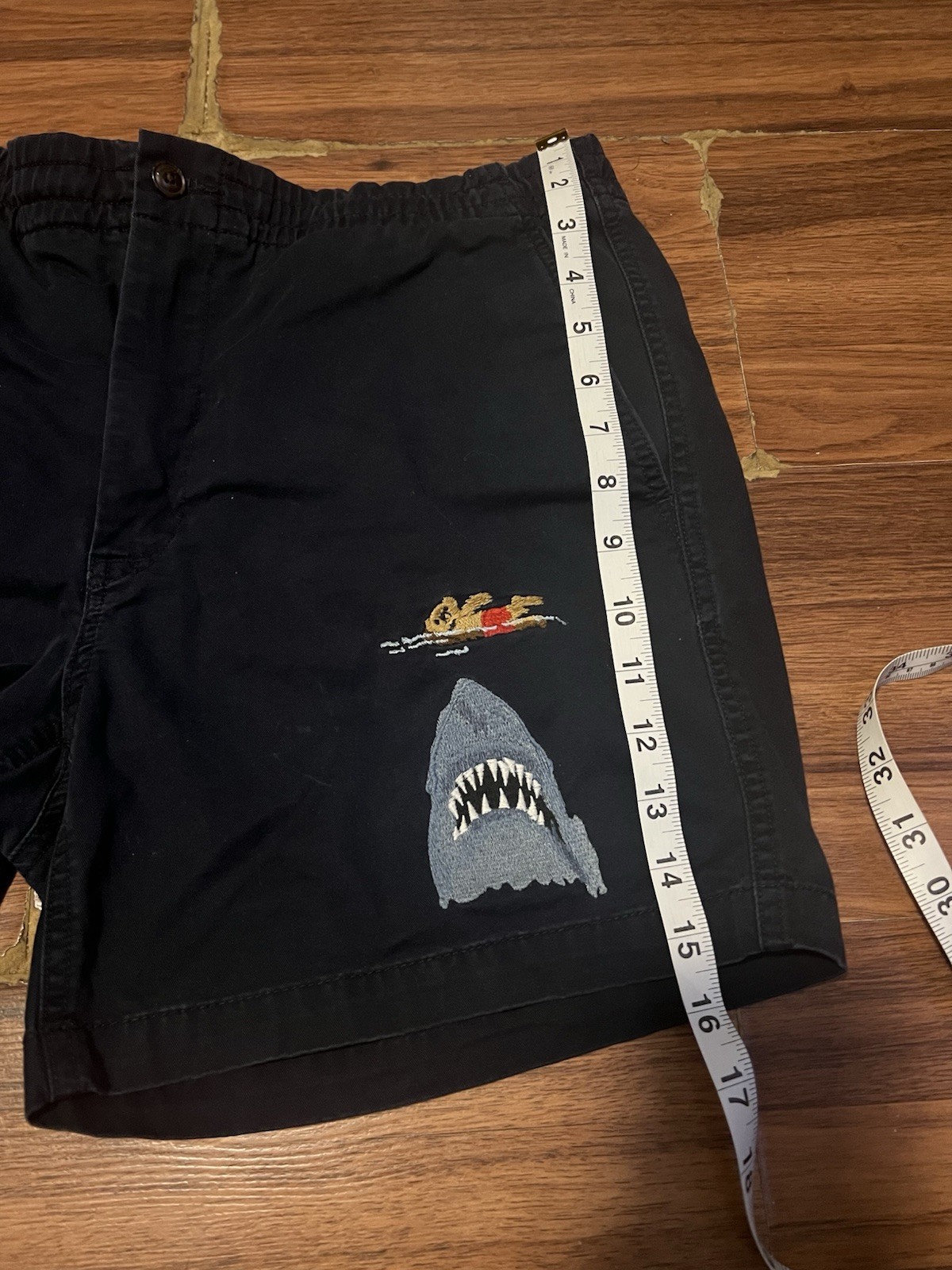 Polo Ralph Lauren Shorts Mens Medium Bear Shark Embroidery Limited Edition 5″