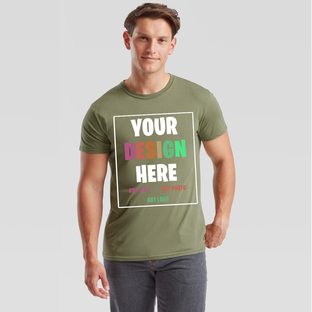 Custom Personalized T-Shirt – Your Design Here – Any Text Photo Logo Unisex Tee