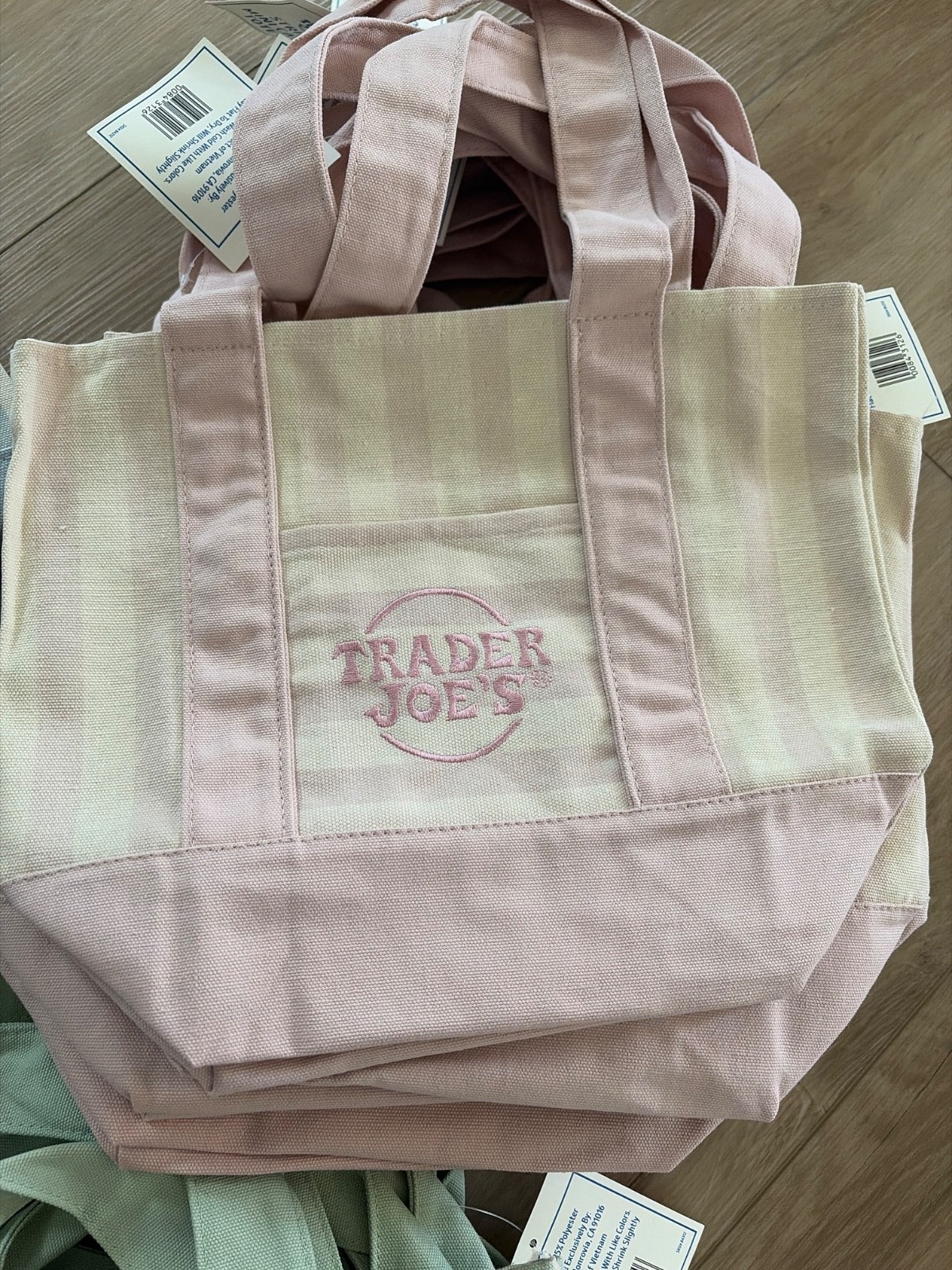 Trader Joe’s Striped Mini Canvas Tote