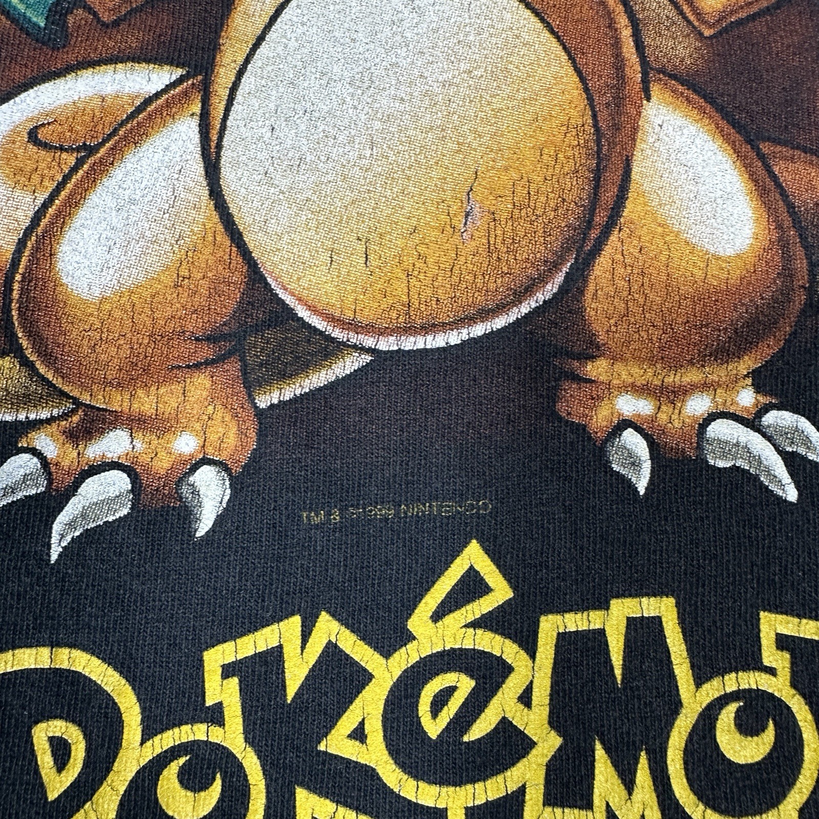 Vintage 1999 Pokemon Charizard Shirt Youth Medium Nintendo Official License Y2K