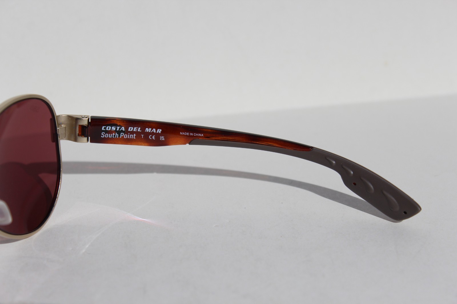 COSTA DEL MAR South Point POLARIZED Sunglasses Brushed Gold/Gold Mirror 580G NEW